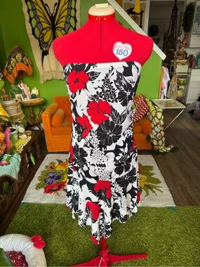Vintage Y2K Drop Waist Strapless Dress